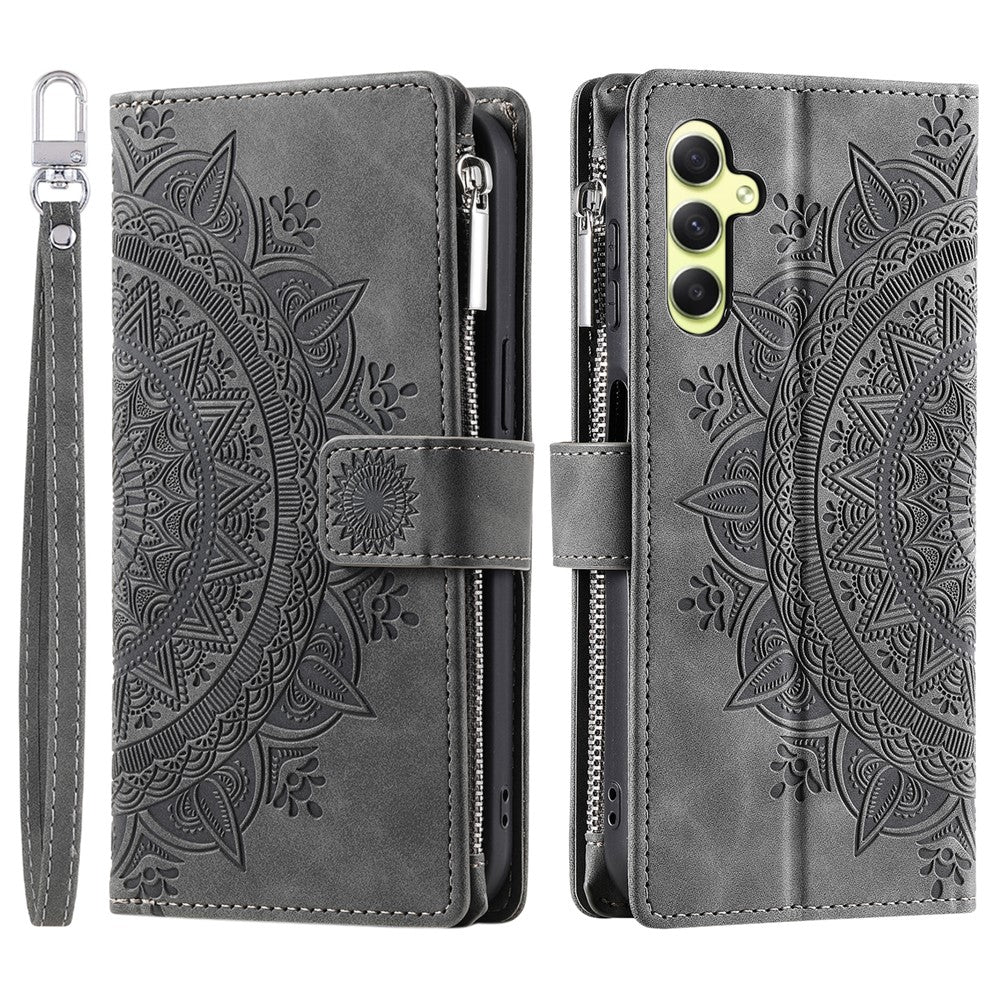 Til Samsung Galaxy A35 5G Telefoncover Pung med Kortholder Lædercover