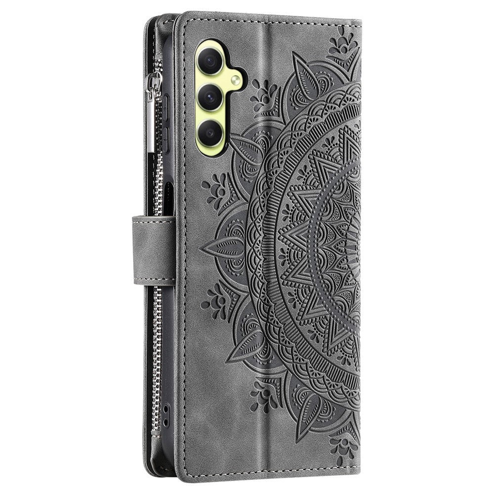Til Samsung Galaxy A35 5G Telefoncover Pung med Kortholder Lædercover