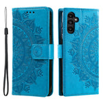 Til Samsung Galaxy A35 5G Pung Etui Mandala Mønster Blomst PU Læder Telefoncover