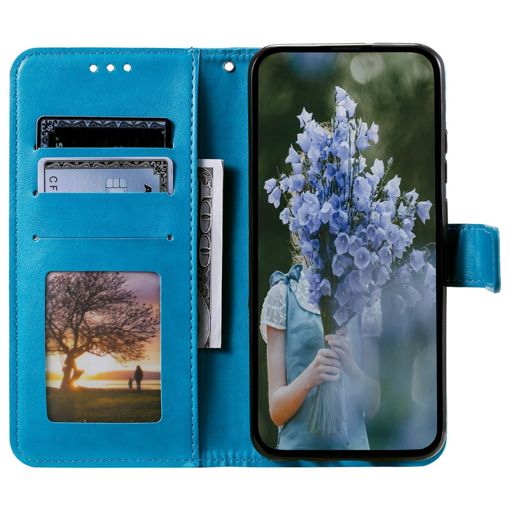Til Samsung Galaxy A35 5G Pung Etui Mandala Mønster Blomst PU Læder Telefoncover