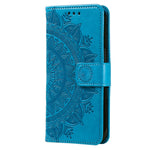 Til Samsung Galaxy A35 5G Pung Etui Mandala Mønster Blomst PU Læder Telefoncover