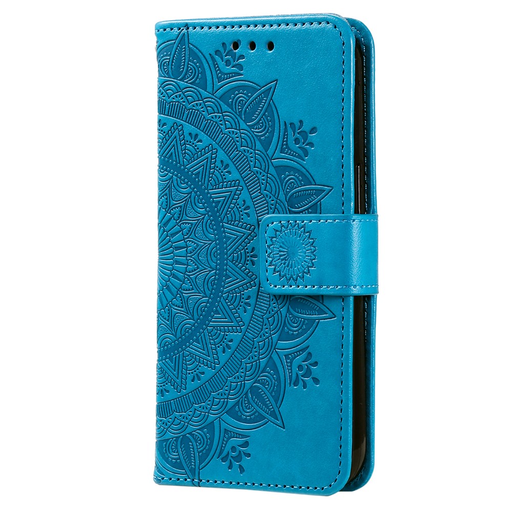 Til Samsung Galaxy A35 5G Pung Etui Mandala Mønster Blomst PU Læder Telefoncover