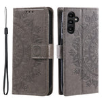 Til Samsung Galaxy A35 5G Pung Etui Mandala Mønster Blomst PU Læder Telefoncover