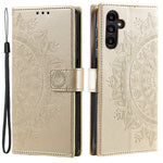 Til Samsung Galaxy A35 5G Pung Etui Mandala Mønster Blomst PU Læder Telefoncover