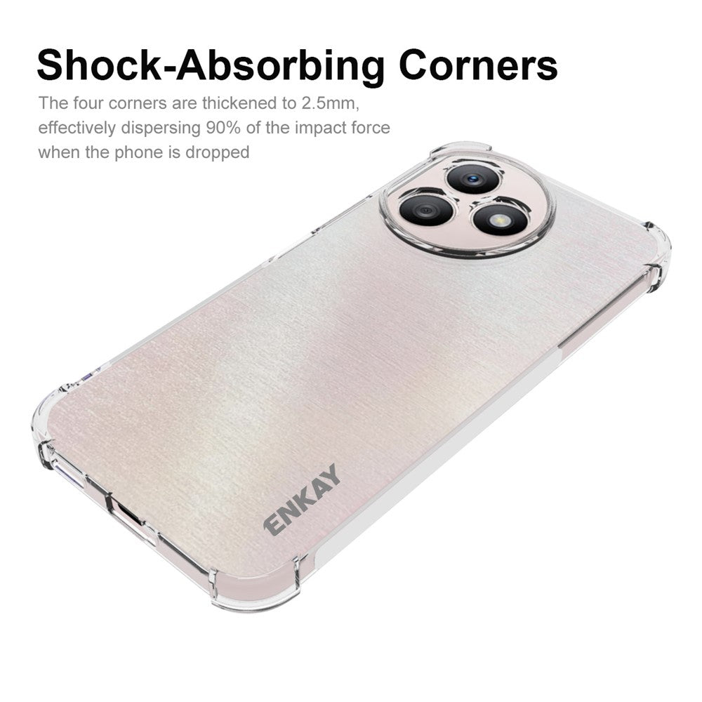 ENKAY HAT PRINCE TPU Phone Cover for Honor X50i+ 5G Case Anti-slip Strip Edge Mobile Shell