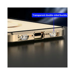 Case for iPhone 13 Pro Max Tempered Glass+Magnetic Adsorption Metal Phone Cover with Safety Lock