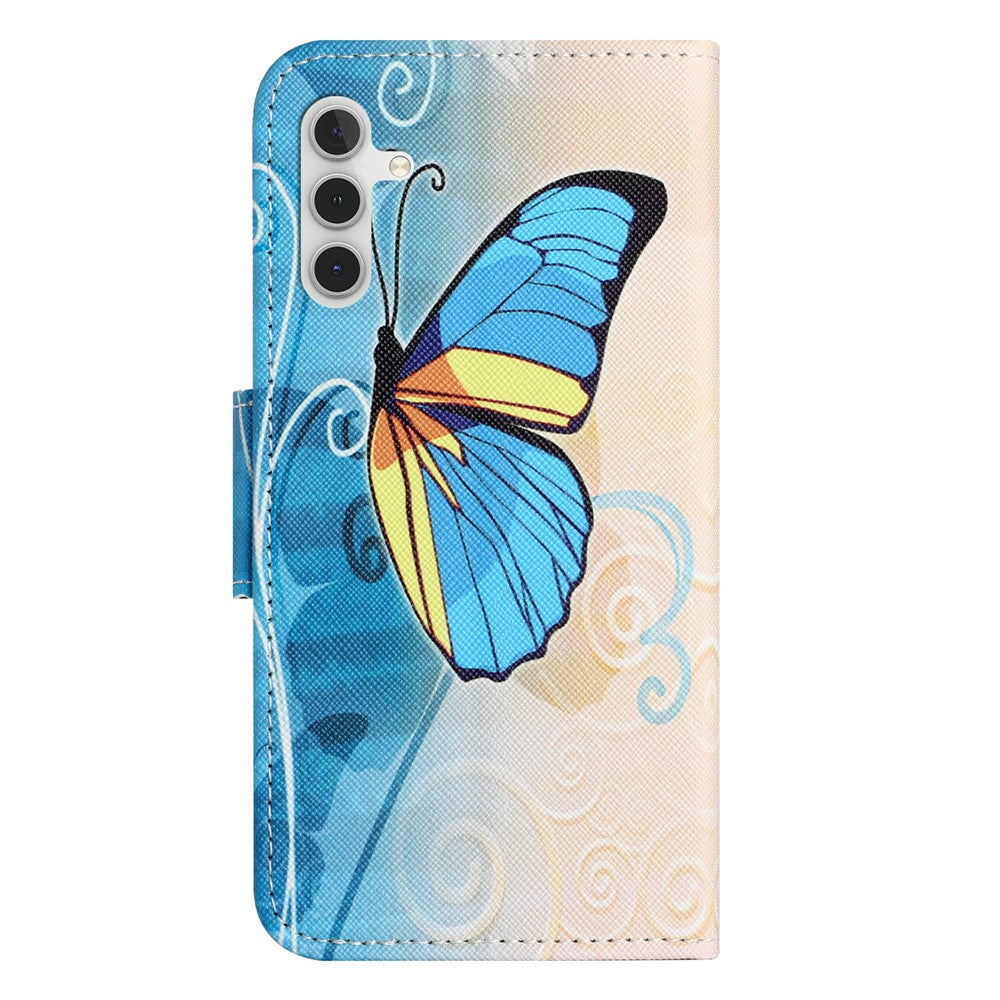 Samsung Galaxy A55 5G Magnetiskt mobilskal Mönsterdesign Folio Läderfodral