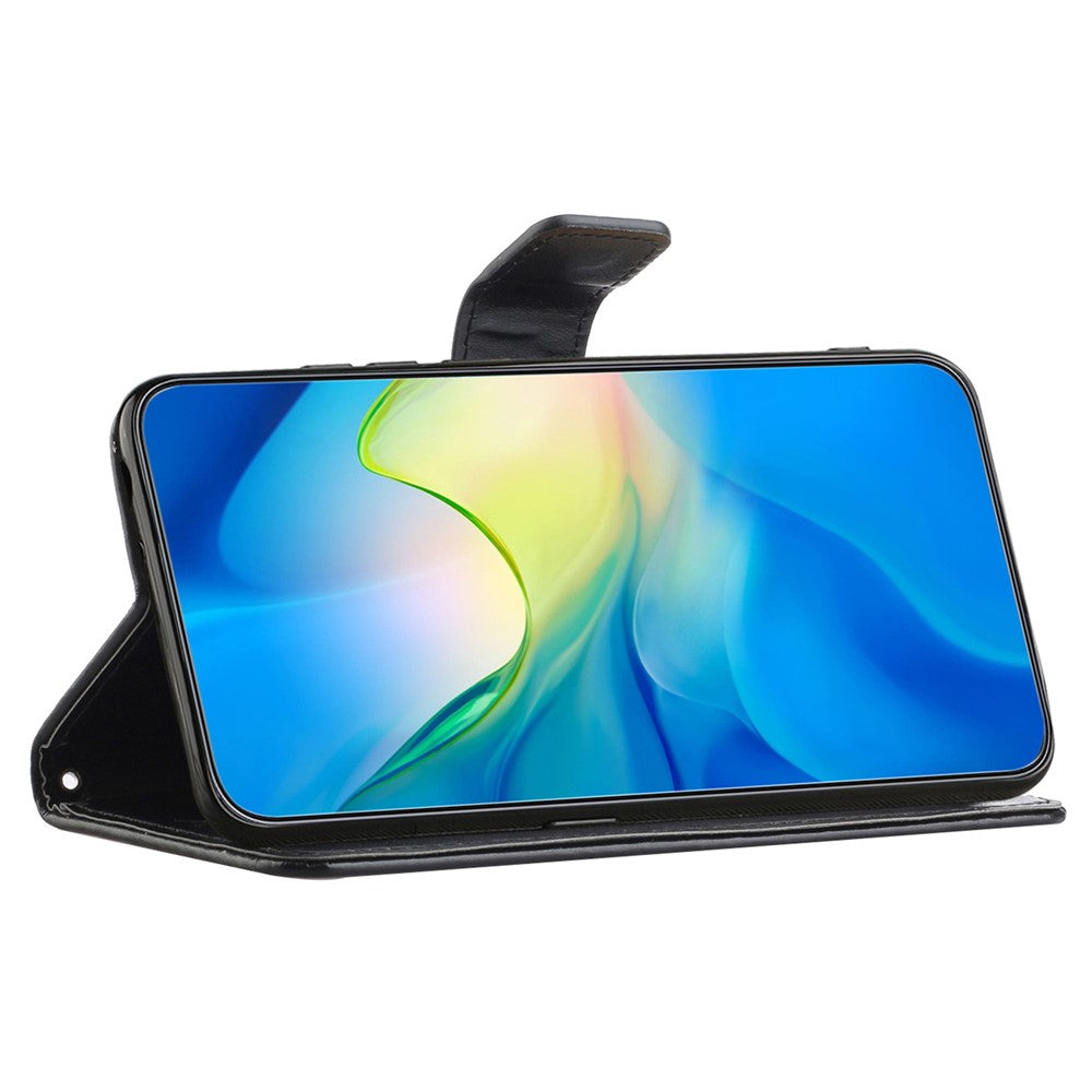Til Samsung Galaxy A55 5G Cover Personlig Tryk Sommerfugl Læder Telefoncover