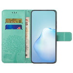Til Samsung Galaxy A55 5G Cover med præget træuglemønster, læder telefonetui