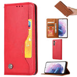 For Samsung Galaxy S24+ Cell Phone Case Magnetic Closing Flip Stand Leather Wallet Cover