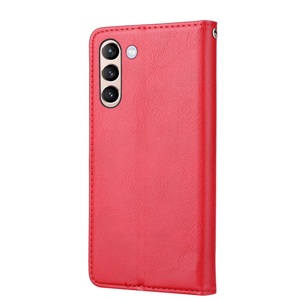 For Samsung Galaxy S24+ Cell Phone Case Magnetic Closing Flip Stand Leather Wallet Cover
