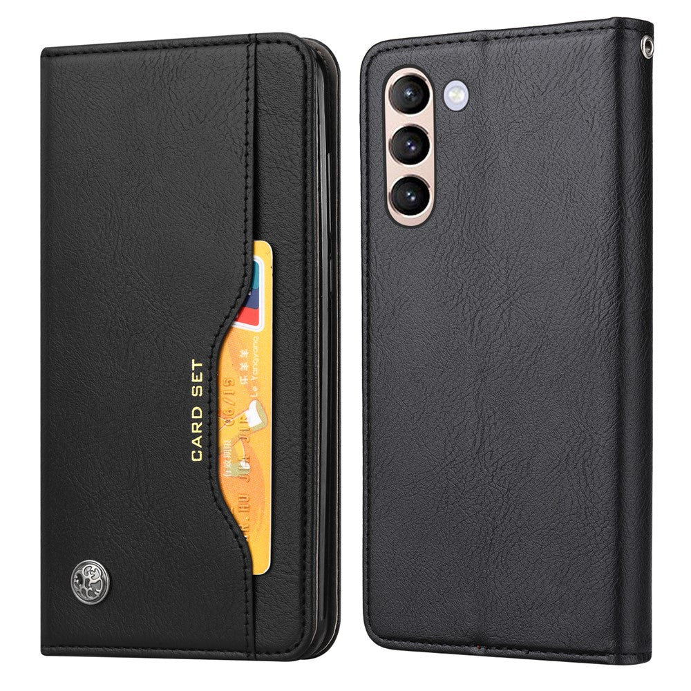 For Samsung Galaxy S24 Cell Phone Case Magnetic Closing PU Leather Wallet Cover