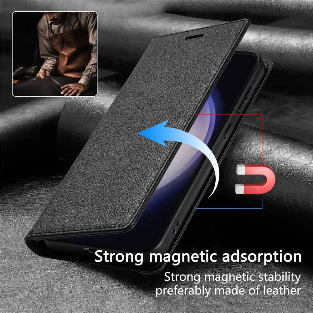 BKS-001 For Xiaomi Redmi 12 4G / 12 5G (Global) / Poco M6 Pro 5G Case Magnetic Leather Flip Cover