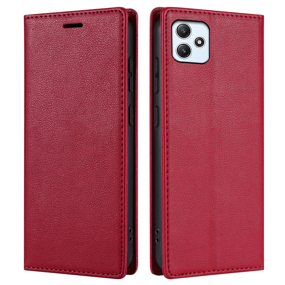 BKS-001 For Xiaomi Redmi 12 4G / 12 5G (Global) / Poco M6 Pro 5G Case Magnetic Leather Flip Cover