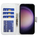 Til Samsung Galaxy A35 5G pungomslag i læder med magnetisk flip-telefonetui