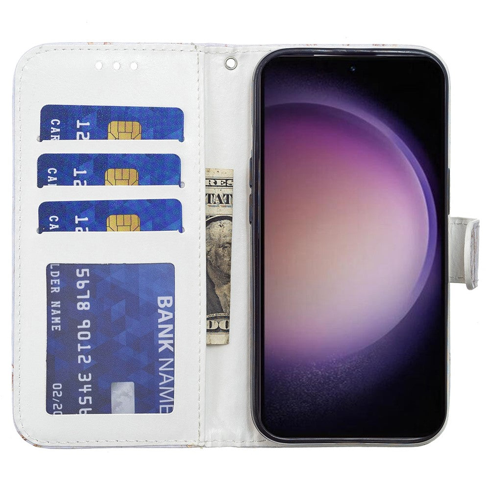 Til Samsung Galaxy A35 5G pungomslag i læder med magnetisk flip-telefonetui