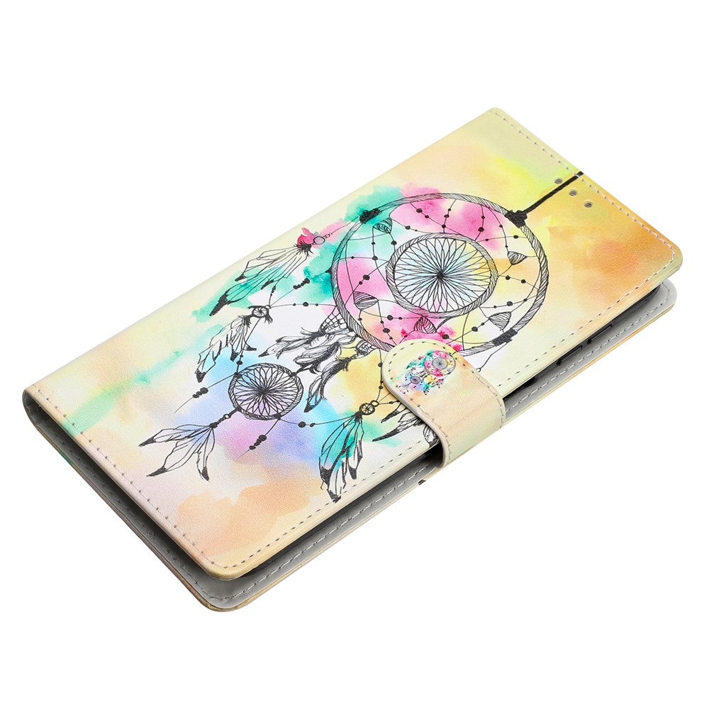 Til Samsung Galaxy A35 5G pungomslag i læder med magnetisk flip-telefonetui