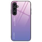 Til Samsung Galaxy A55 5G Mobiltelefonetui Gradientfarve TPU+PC+Hærdet glas bagside