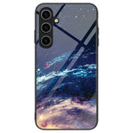 Til Samsung Galaxy A55 5G Mobiltelefoncover Stødsikkert TPU+PC+Hærdet Glas Mønstret Cover