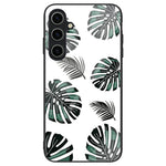 Til Samsung Galaxy A55 5G Mobiltelefoncover Stødsikkert TPU+PC+Hærdet Glas Mønstret Cover