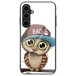 Til Samsung Galaxy A55 5G Mobiltelefoncover Stødsikkert TPU+PC+Hærdet Glas Mønstret Cover