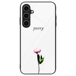 Til Samsung Galaxy A55 5G Mobiltelefoncover Stødsikkert TPU+PC+Hærdet Glas Mønstret Cover