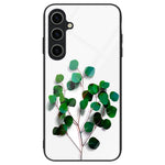 Til Samsung Galaxy A55 5G Mobiltelefoncover Stødsikkert TPU+PC+Hærdet Glas Mønstret Cover