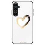 Til Samsung Galaxy A55 5G Mobiltelefoncover Stødsikkert TPU+PC+Hærdet Glas Mønstret Cover
