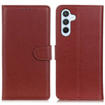 For Samsung Galaxy A55 5G Cell Phone Case PU Leather Wallet Drop-proof Phone Stand Cover