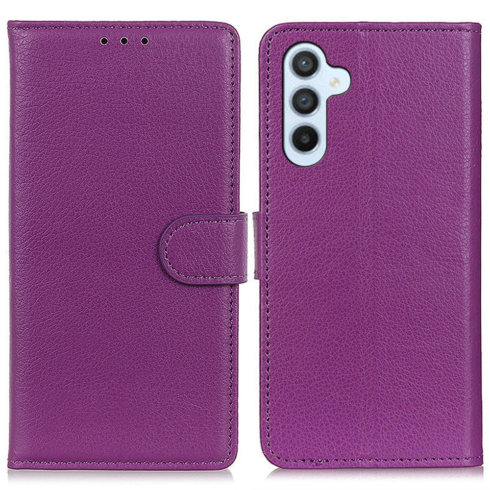 For Samsung Galaxy A55 5G Cell Phone Case PU Leather Wallet Drop-proof Phone Stand Cover