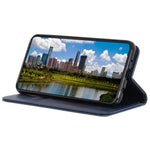 Til Samsung Galaxy A55 5G Splitlæder Magnetisk Telefonetui Okselæder Tekstur Pung Cover