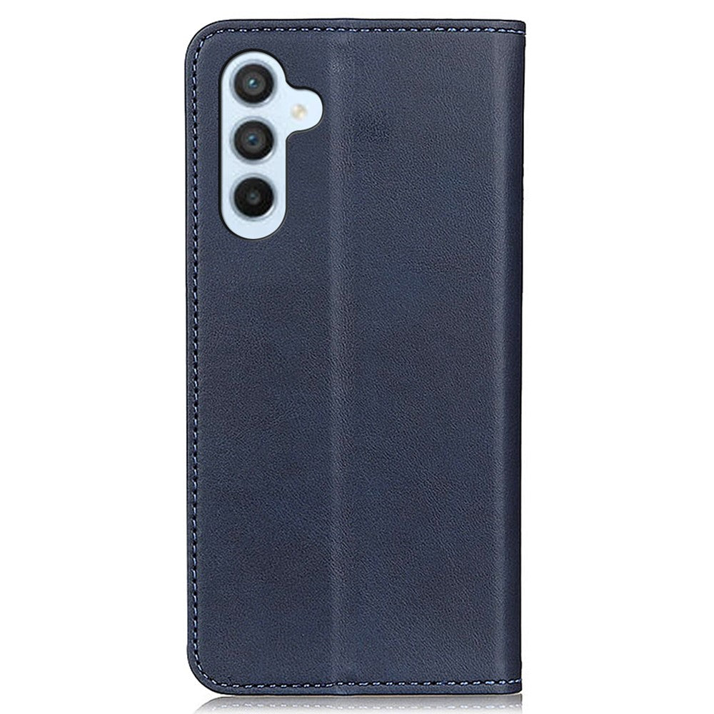 Til Samsung Galaxy A55 5G Splitlæder Magnetisk Telefonetui Okselæder Tekstur Pung Cover