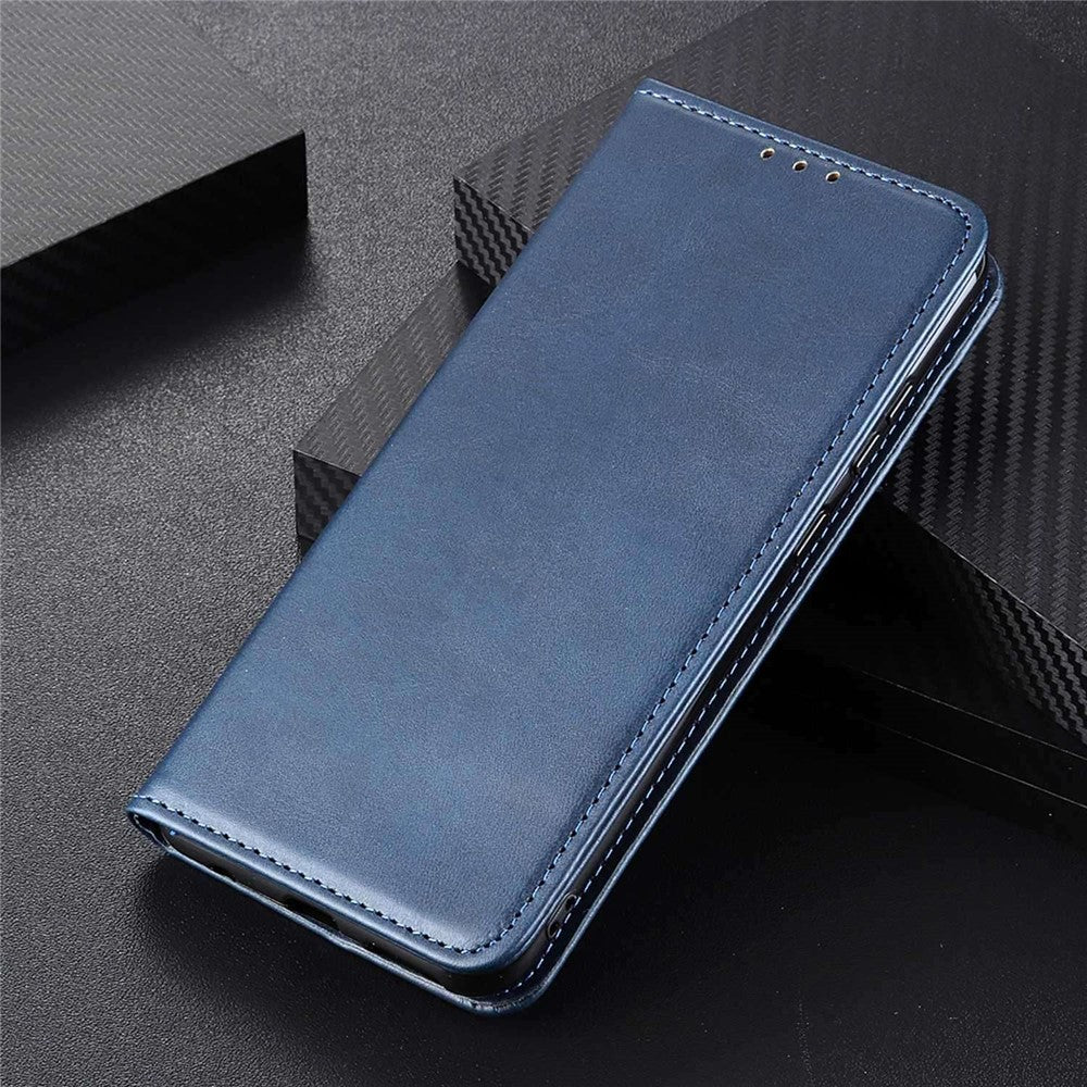 Til Samsung Galaxy A55 5G Splitlæder Magnetisk Telefonetui Okselæder Tekstur Pung Cover