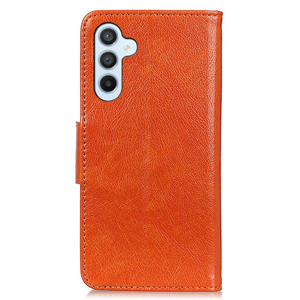 Til Samsung Galaxy A55 5G Etui i Spaltet Læder Nappa Tekstur Telefoncover