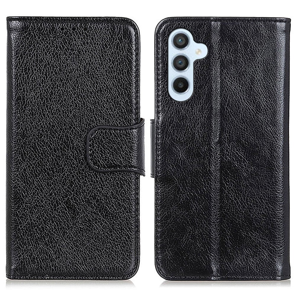 Til Samsung Galaxy A55 5G Etui i Spaltet Læder Nappa Tekstur Telefoncover