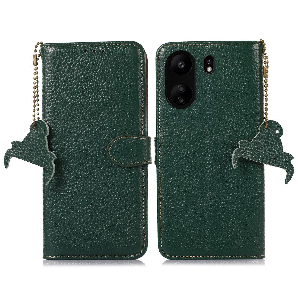 For Xiaomi Poco C65 4G / Redmi 13C Litichi Texture Case with RFID Blocking