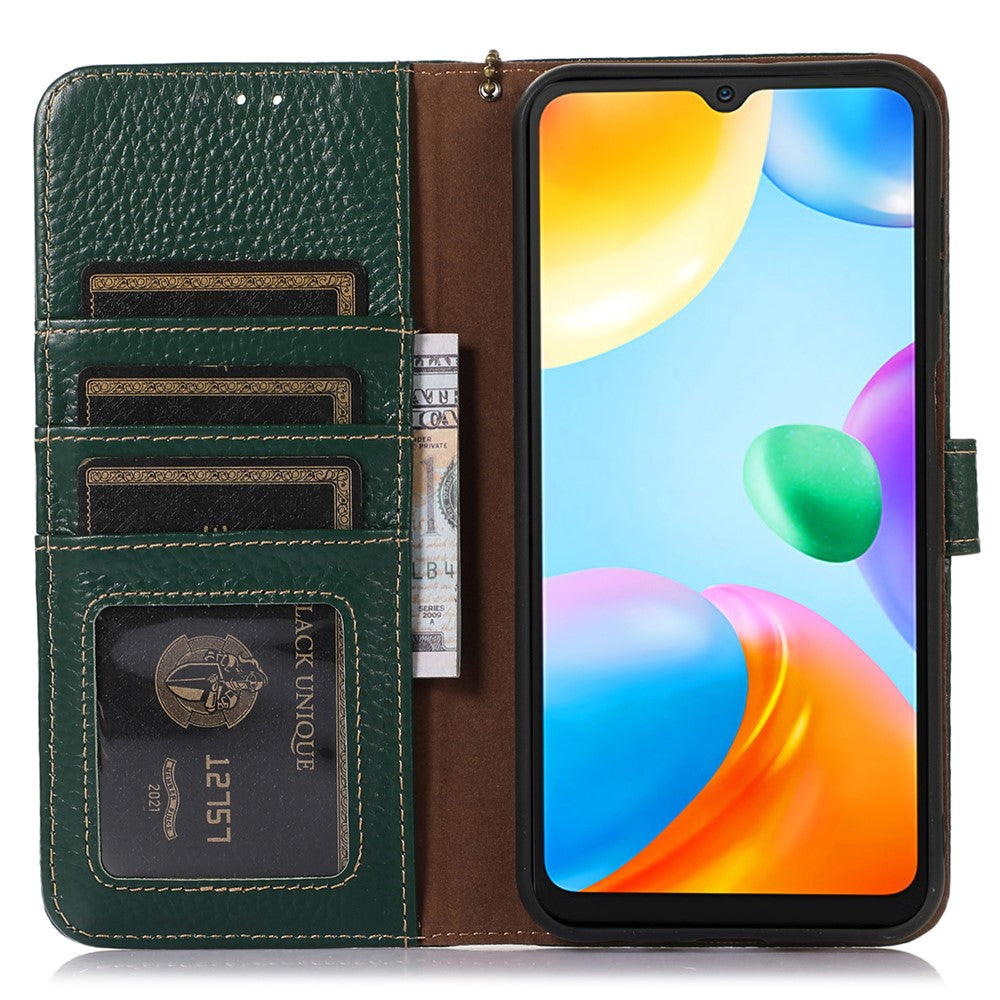 For Xiaomi Poco C65 4G / Redmi 13C Litichi Texture Case with RFID Blocking