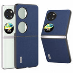 ABEEL För Huawei Pocket 2 mobilskal Äkta Koläder Flipfodral Design