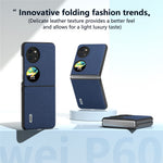 ABEEL För Huawei Pocket 2 mobilskal Äkta Koläder Flipfodral Design