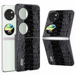 ABEEL For Huawei Pocket 2 Genuine Cow Leather Case Crocodile Texture Cover