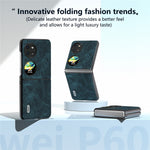 ABEEL För Huawei Pocket 2 PU-läderfodral med litchitextur