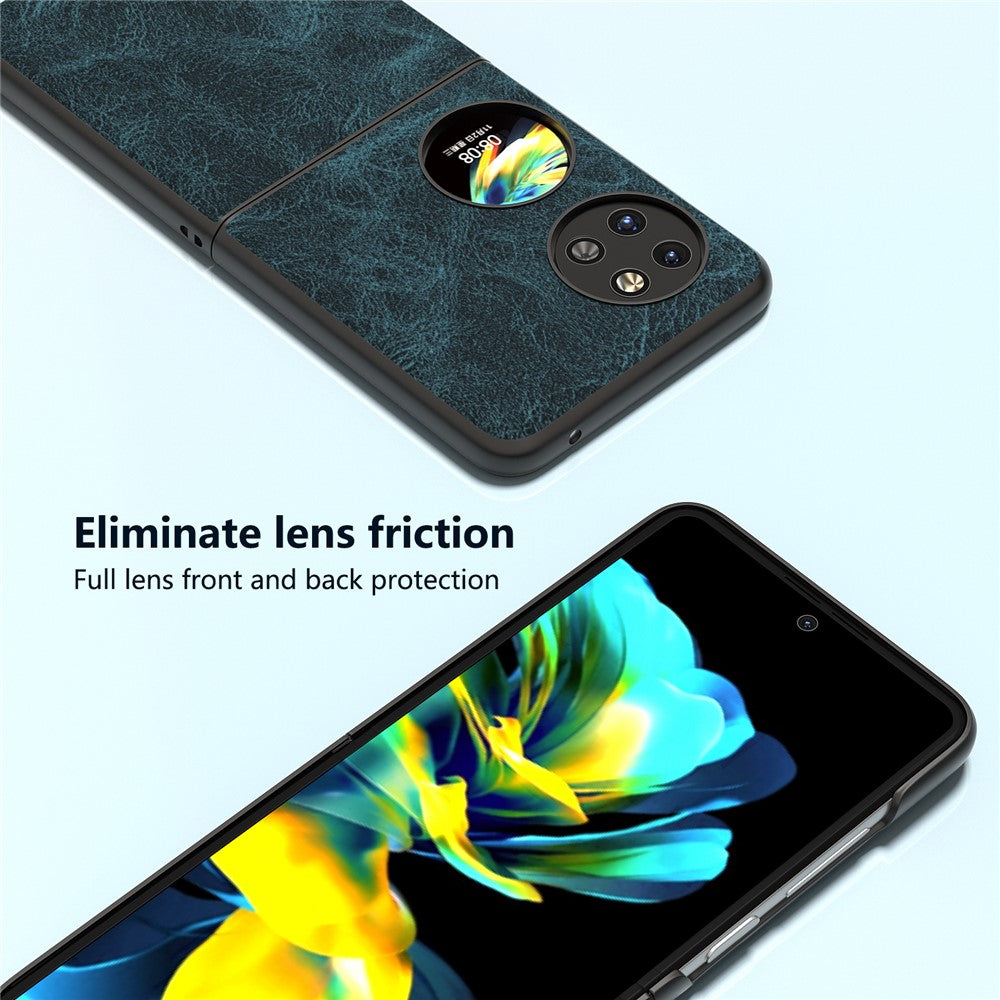ABEEL För Huawei Pocket 2 PU-läderfodral med litchitextur
