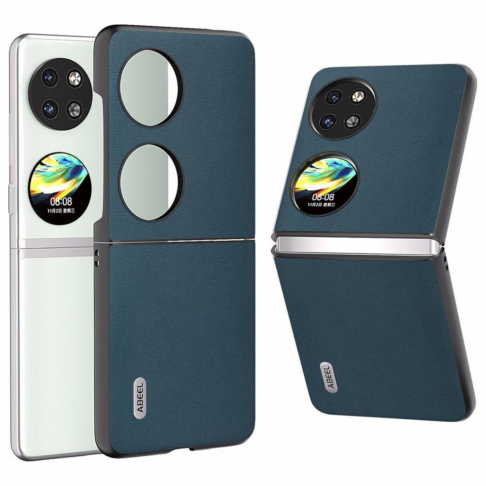 ABEEL For Huawei Pocket 2 Back Case Genuine Cow Leather Nappa Texture Cover