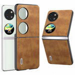ABEEL For Huawei Pocket 2 Vintage Case PU Läder Lychee Texture Cover