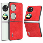 ABEEL For Huawei Pocket 2 Vintage Case PU Läder Lychee Texture Cover