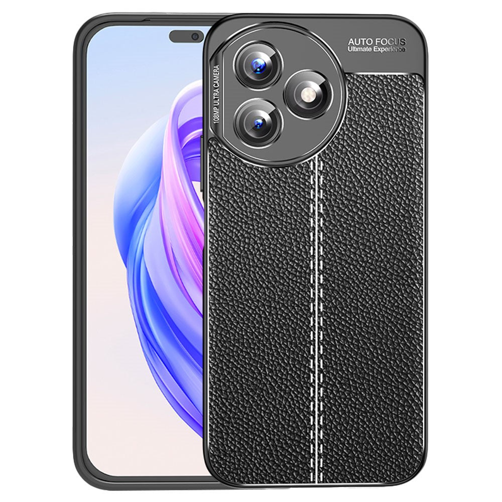 For Honor X50i+ 5G Case Litchi Texture Anti-scratch TPU Phone Shell Cover