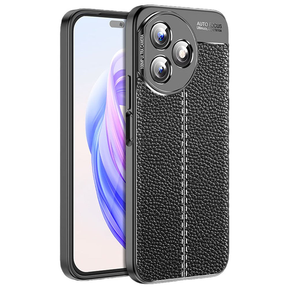 For Honor X50i+ 5G Case Litchi Texture Anti-scratch TPU Phone Shell Cover