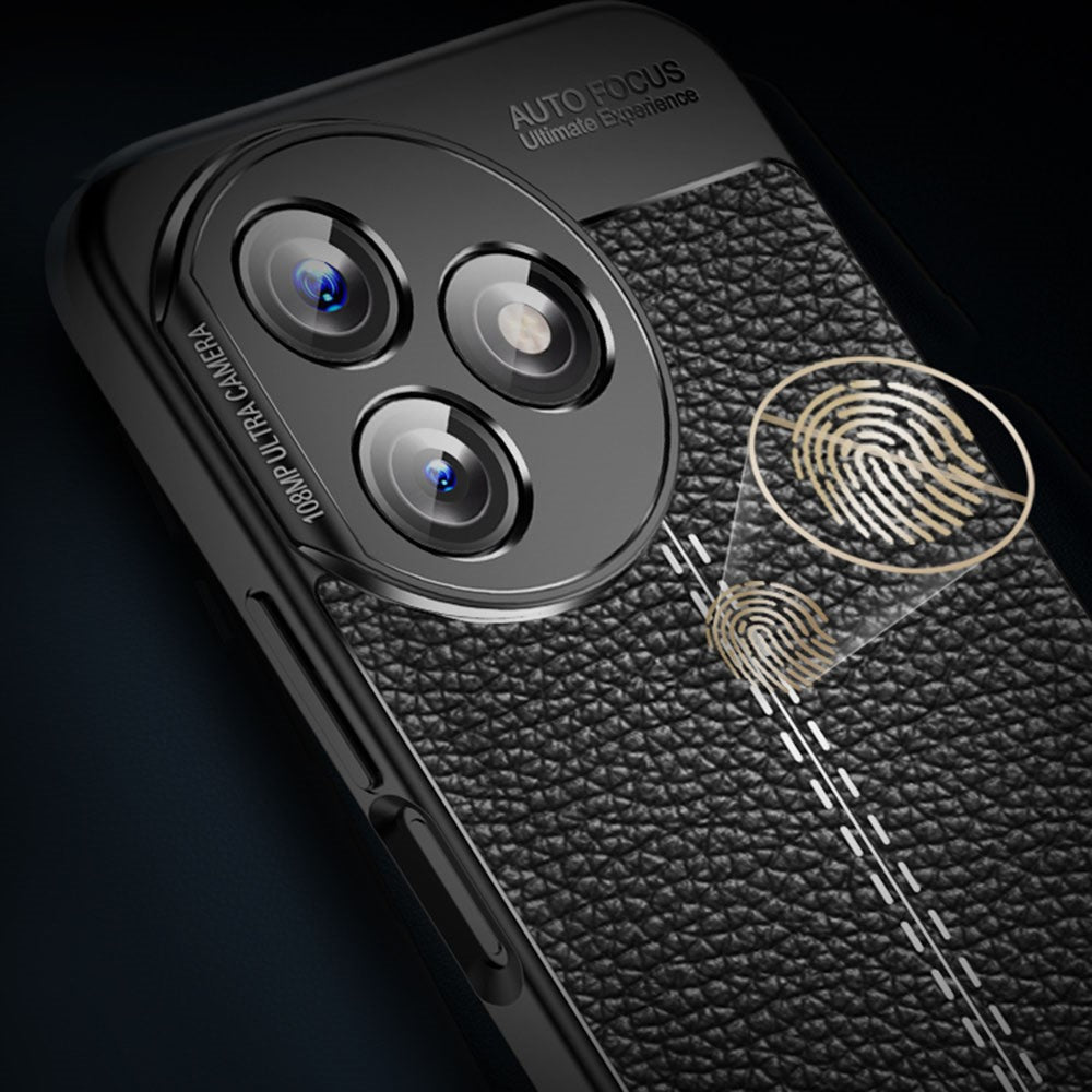 For Honor X50i+ 5G Case Litchi Texture Anti-scratch TPU Phone Shell Cover