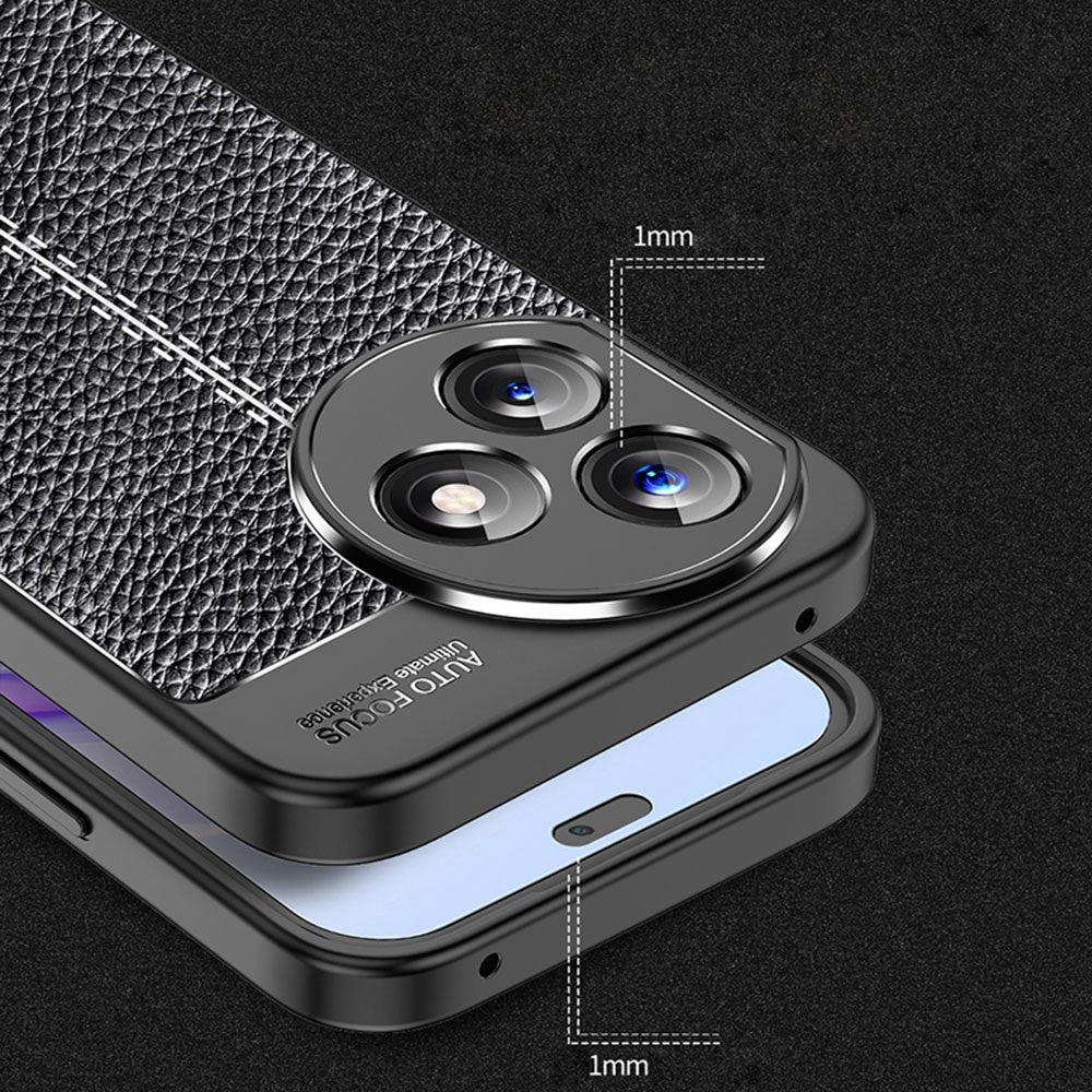 For Honor X50i+ 5G Case Litchi Texture Anti-scratch TPU Phone Shell Cover