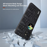 ABEEL For Huawei Pocket 2 Case Genuine Cow Leather+PC Canopy Texture Phone Cover